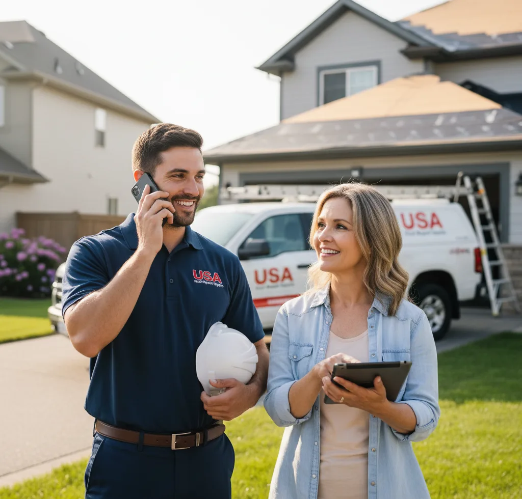 USA Roof Repair Experts customer support in Clay Center